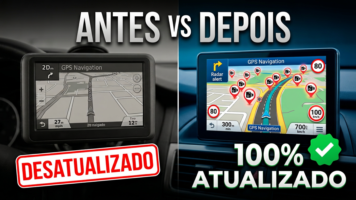 Atualização de mapas GPS Guia Quatro Rodas 2027